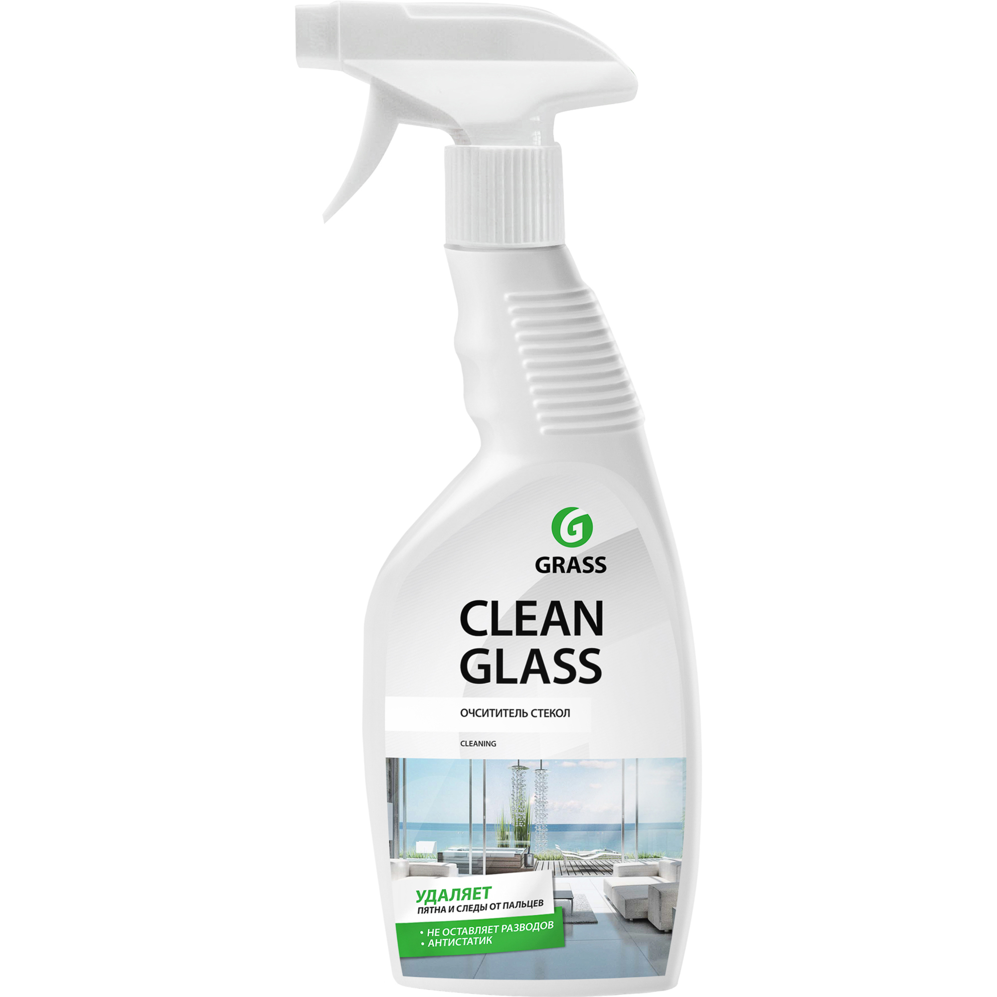 Ср-во Grass 600мл. Clean Glass очиститель стекол супер блеск (8)