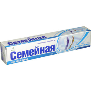 Зубн.паста Весна 100г. Семейная Push-oh в футляре 1803