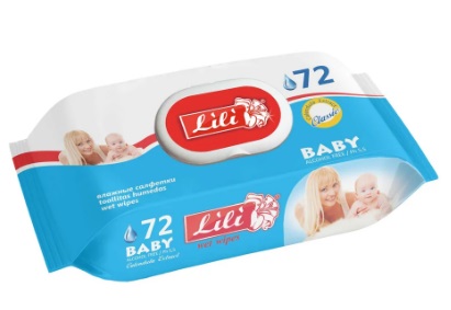 Салфетки влажные Lili 72шт. клапан