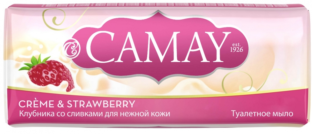 Мыло Камей 90/85г. Клубника со сливками (уп.6) (48)