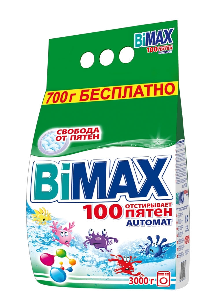 Стир.порошок Бимакс авт. 3кг. 100 Пятен (4)