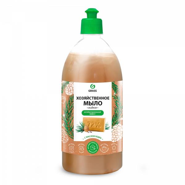 Мыло жидк. Grass 500мл. Хозяйственное Масло кедра
