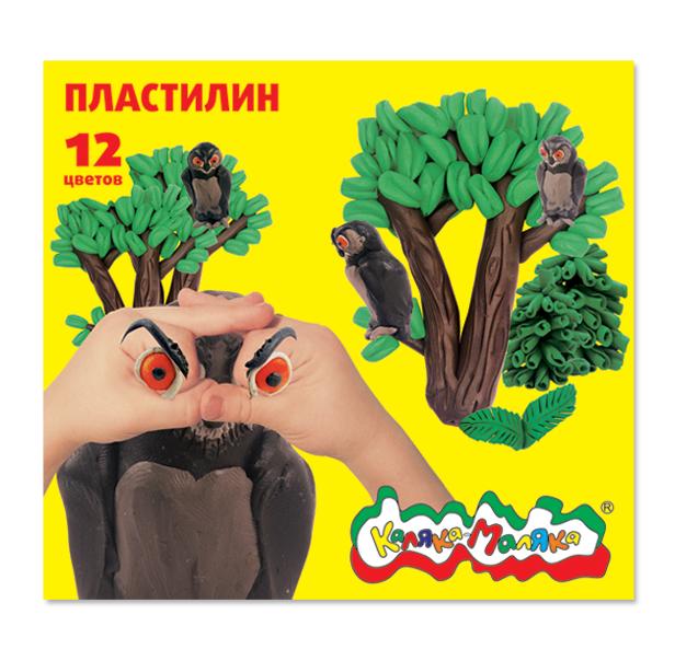 Пластилин 12цв. Каляка-Маляка 180гр.