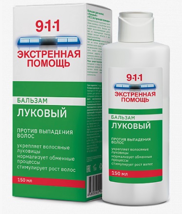 Маска д/волос 911 Луковый 150мл. бальзам от выпадения и облысения