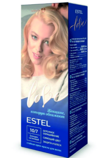 Краска д/волос Estel Love 10/7 Блондин сатиновый (10)