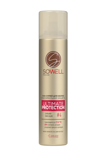 Лак д/волос SoWell 300мл. Спрей Ultimate Protection Максимальная защита СФ