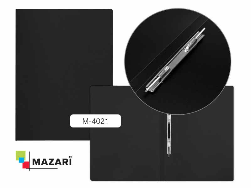 Папка с пруж. скоросшивателем Mazari 15мм, черная