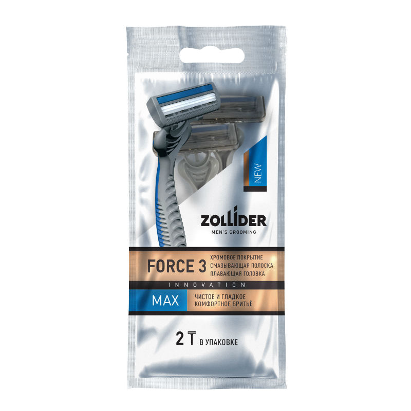 Станки Zollider одноразовые Force 3 MAX 2шт.