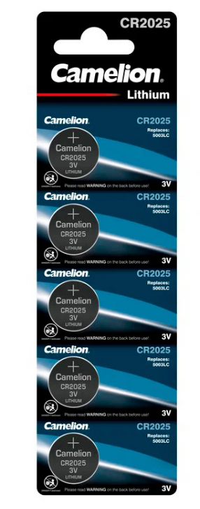 Батарейки CR2025 "Camelion" (уп.5)