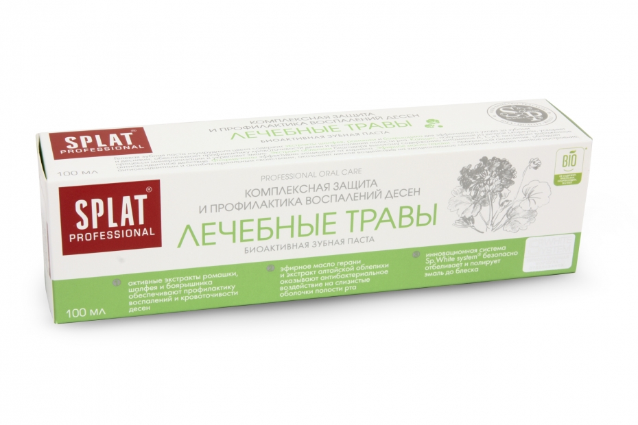 Зубн.паста Splat 100мл. Лечебные травы (25)***