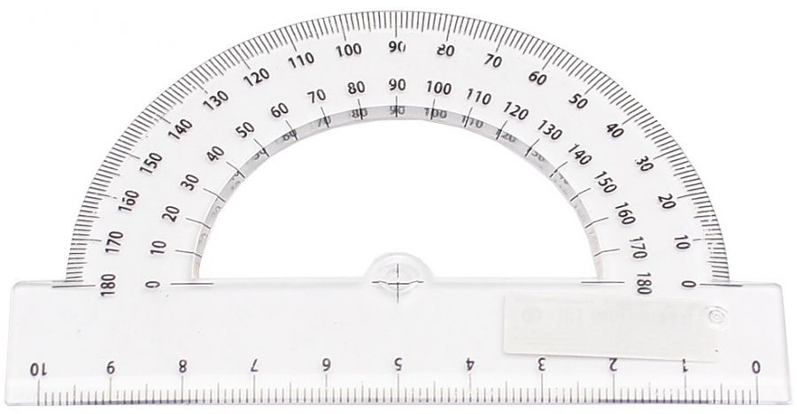 Транспортир 10см. ПрофПресс (уп.20) (500)