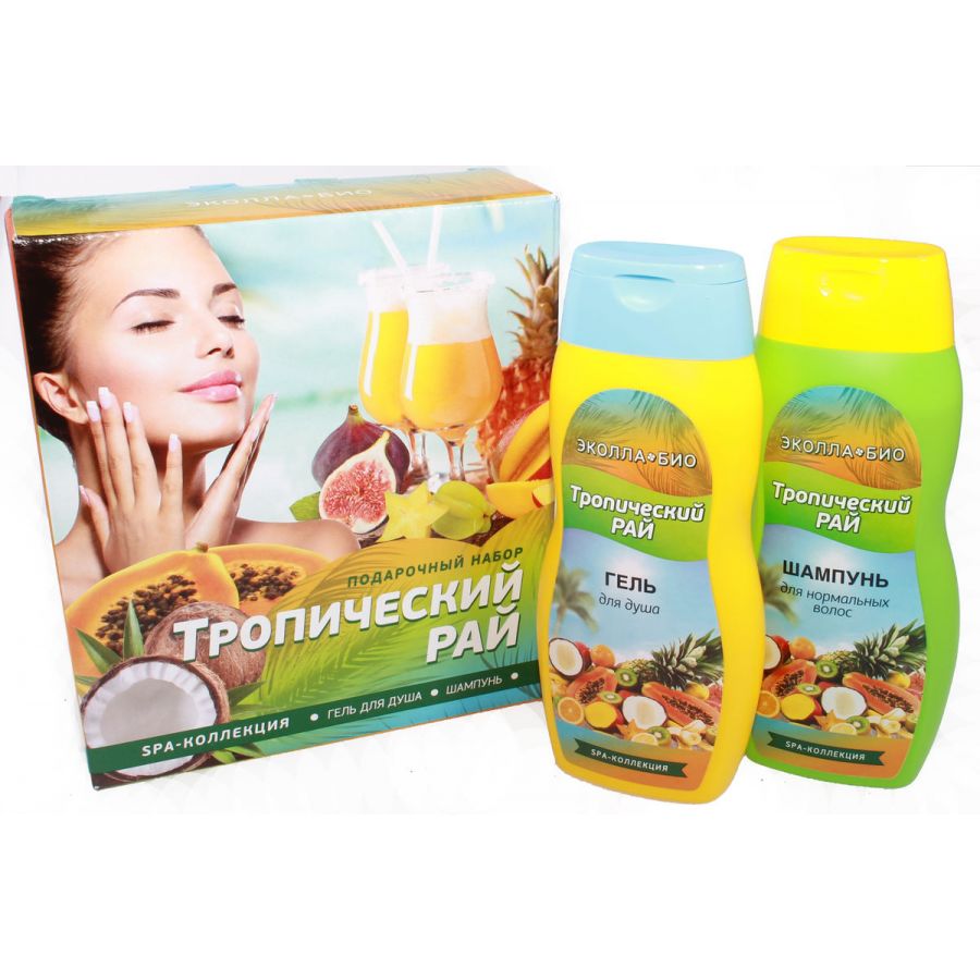 ПН/ЖЕН. Эколла-био Тропический рай (шамп.300мл+гель д/д 300мл)