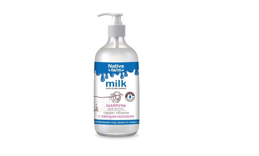 Гель для душа NATIVE FARM 650мл. Milk Питательный