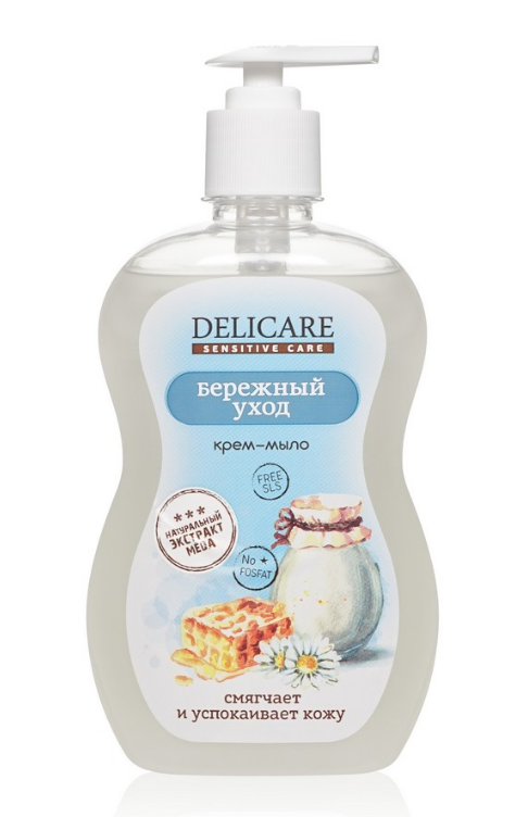 Мыло жидк. Delicare 500мл. Бережный уход (24)