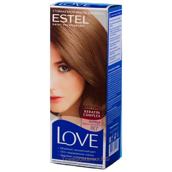 Краска д/волос Estel Love 8/7 Корица (10)