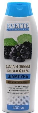 Шампунь Саната EVETTE 400мл. Сила и объем Ежевичный шейк