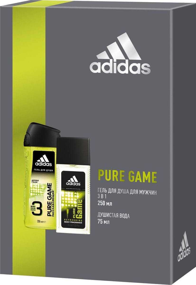 ПН/МУЖ. Adidas Pure Game (Гель д/душа250мл.+Душистая вода 75мл.)