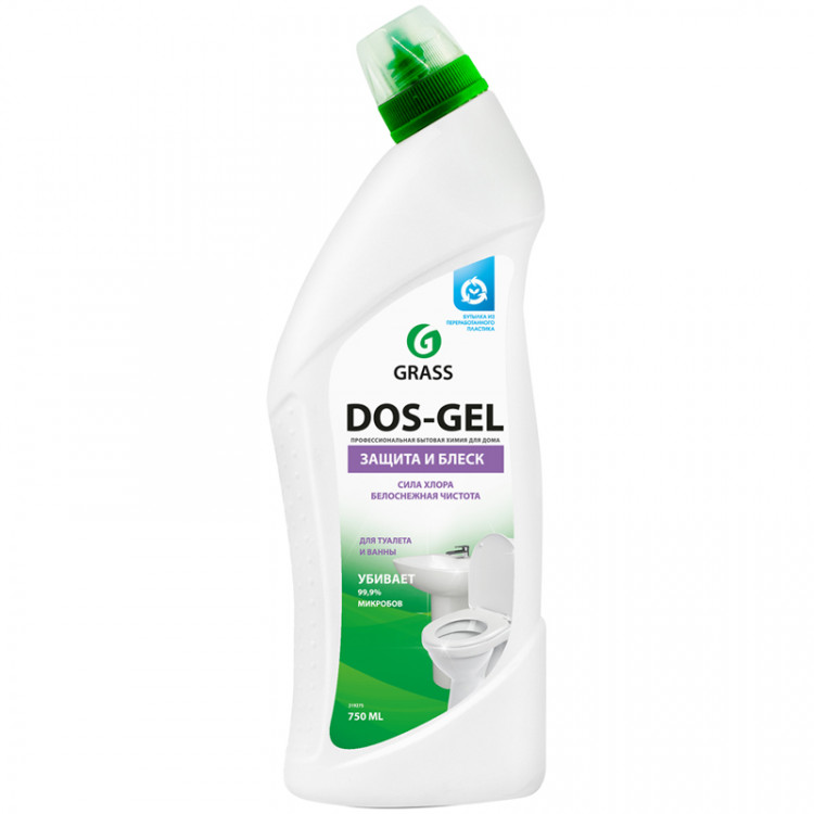 Ср-во Grass 750мл. Dos Gel дезинф. для туалета и ванной (12)