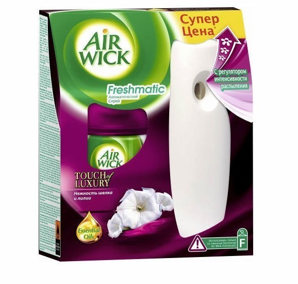 Освежитель автомат. Air Wick 250мл. Freshmatic Нежность шелка и лилии