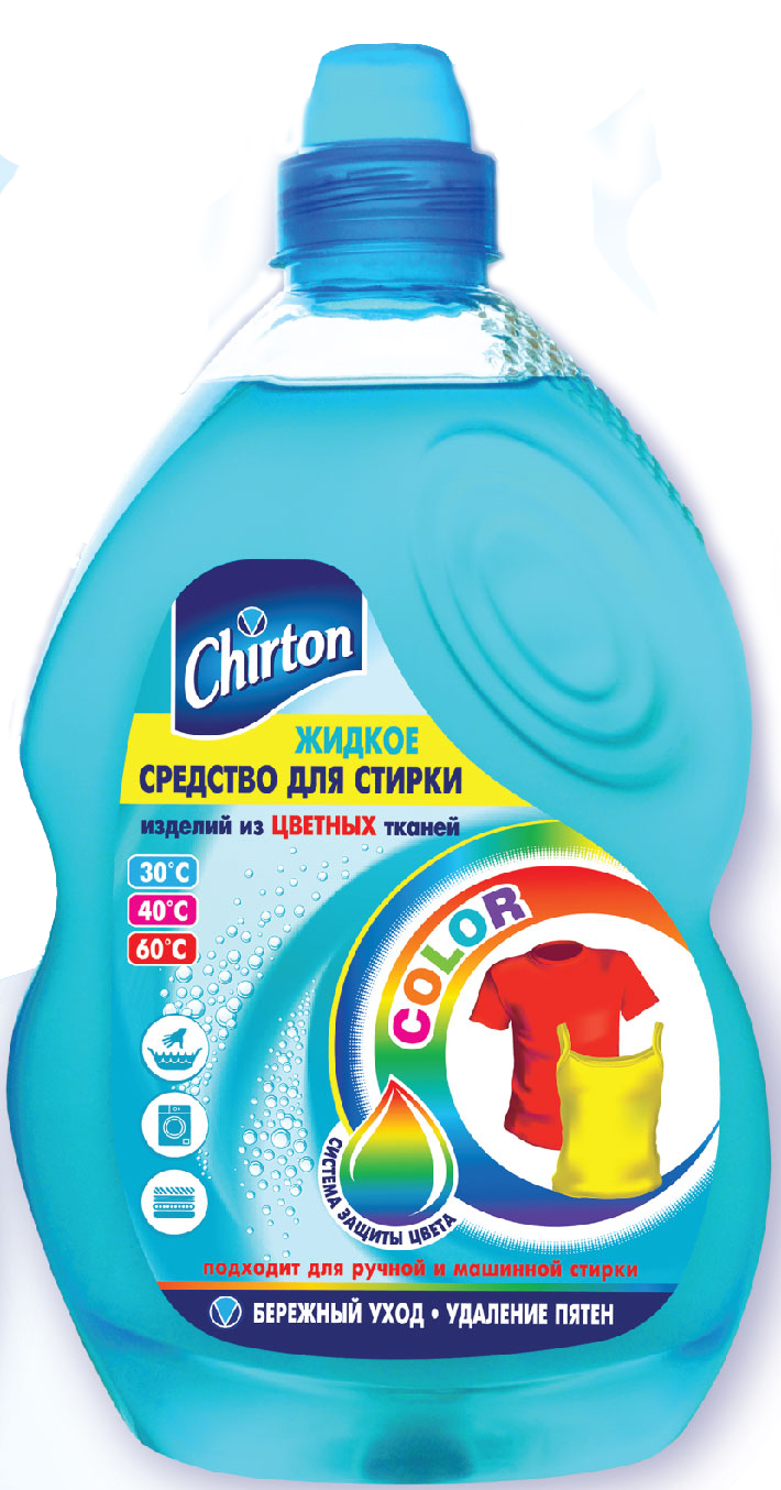 Стир.жидкость Chirton 1.325л. Для цветных тканей