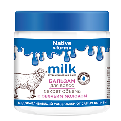 Бальзам NATIVE FARM 500мл. Секрет объема