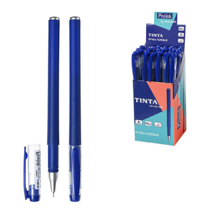 Ручка гел. синяя Mazari TINTA 0,5мм. (уп.40)