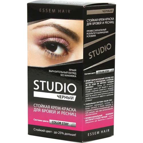 Краска для бровей Studio 30/20мл. Черная