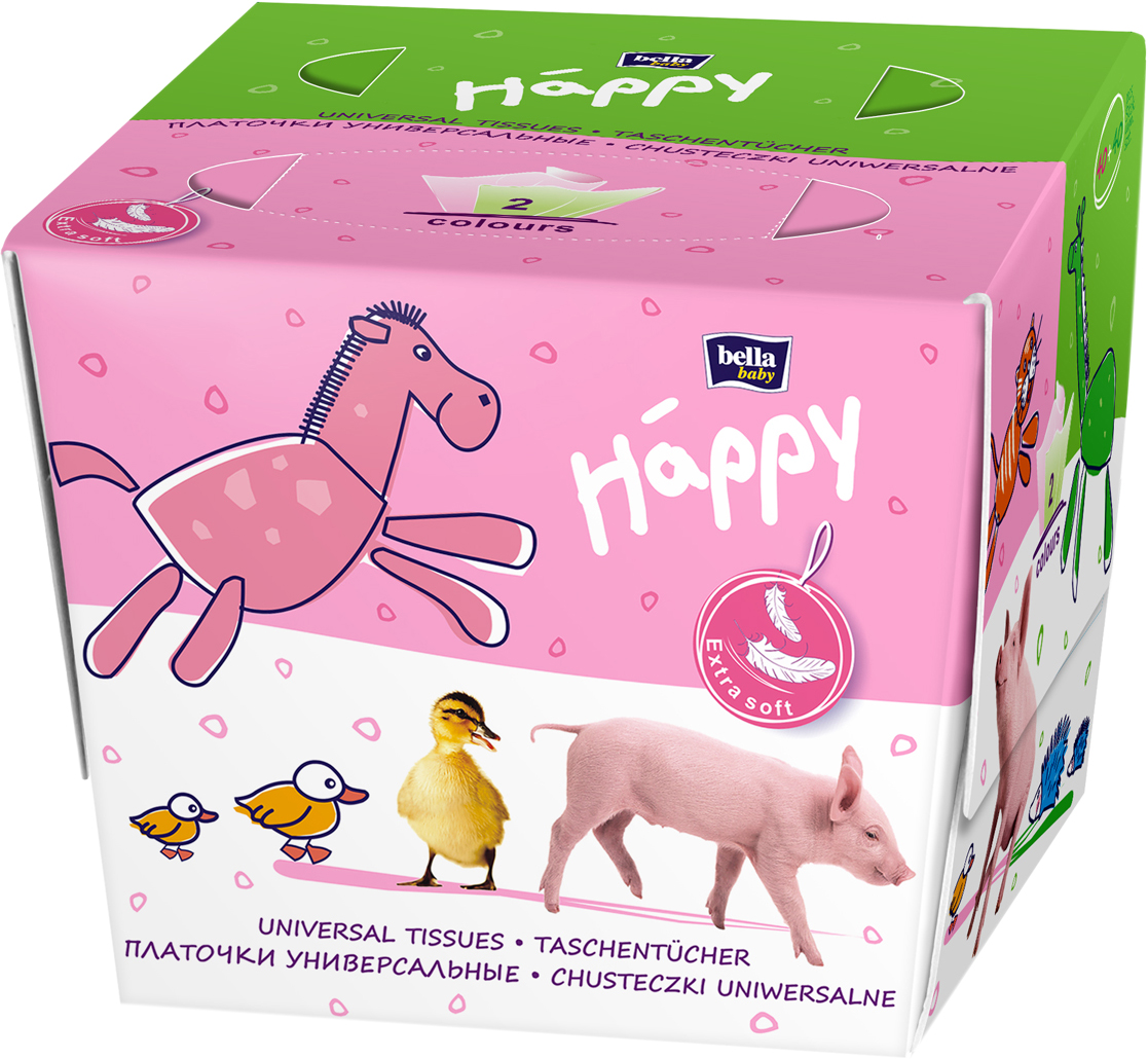 Платочки Белла Babby Happy 80шт.