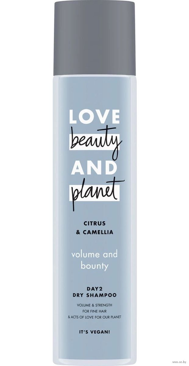 Шампунь сухой love beauty planet 245мл. Объем и Щедрость