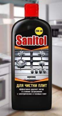 Ср-во SANITOL 250мл. для плит