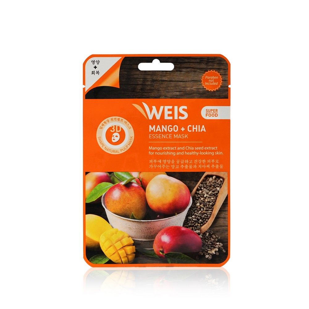Маска д/лица WEIS 23г. SuperFood Манго и семена чиа