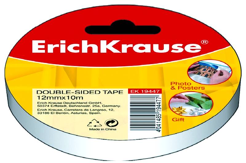 Скотч двусторонний 12*10 Erich Krause