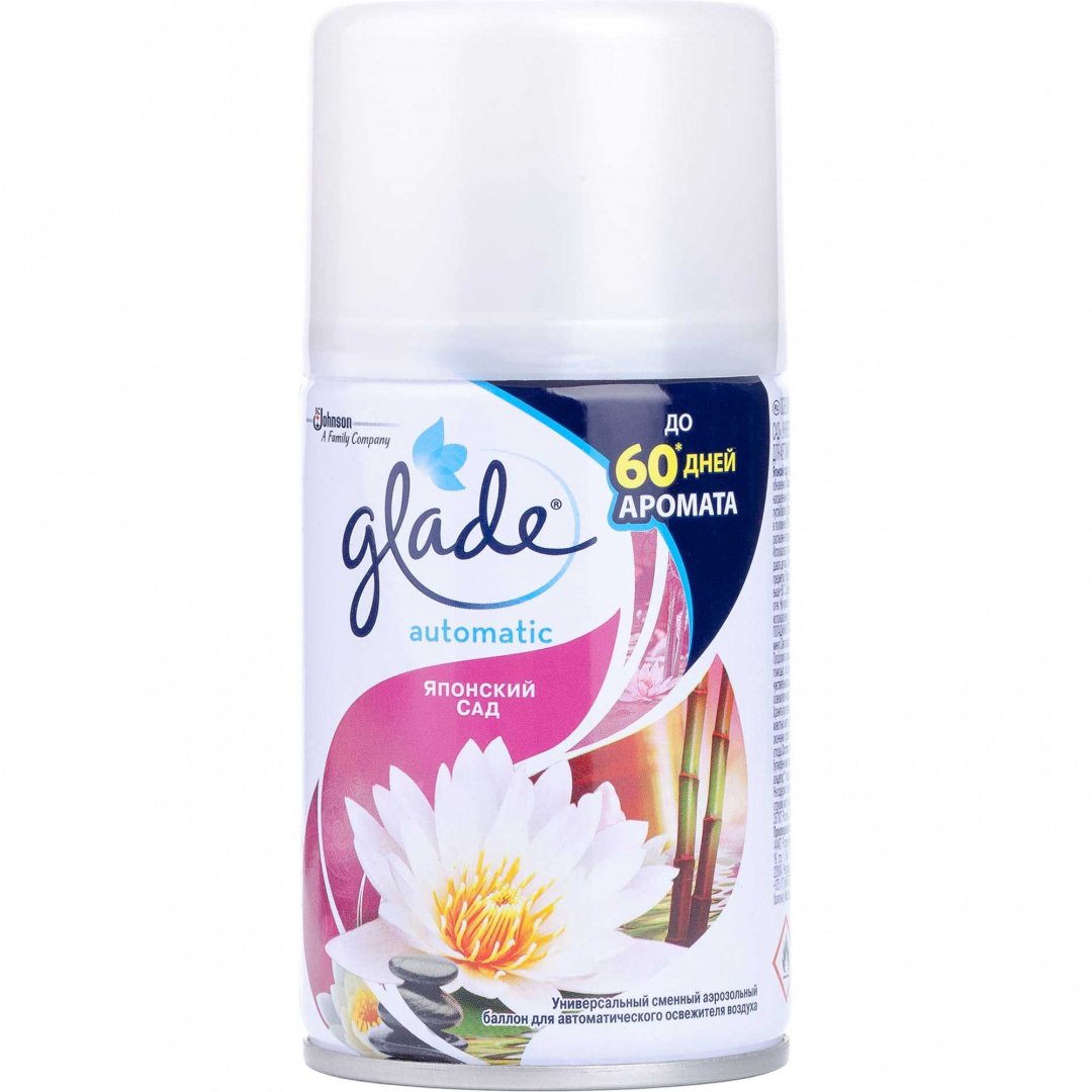 Освежитель воздуха Glade 269мл. Сменный блок Японский сад