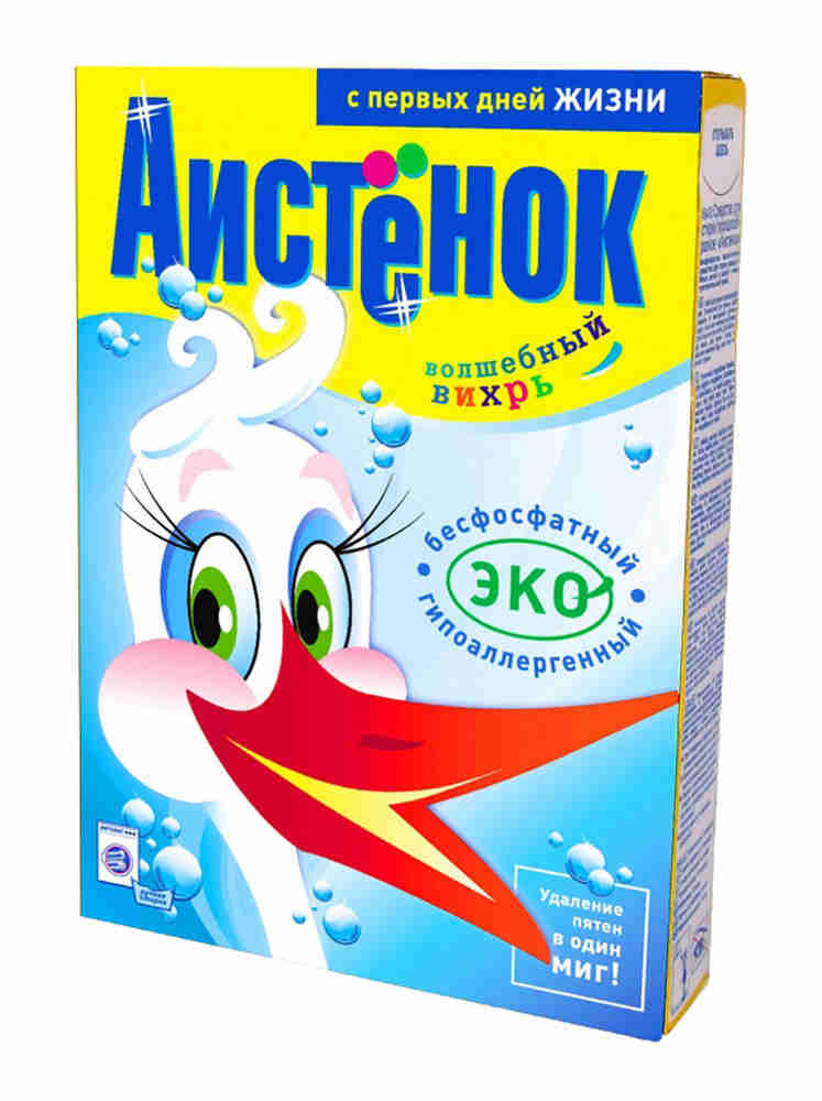 Стир.порошок Аистенок ручн. 400гр. (30)