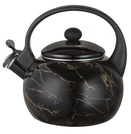 Чайник 2,5л.  Эмаль Z-4556 Black marble