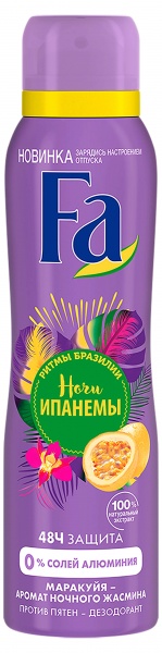 Дез. спрей Фа 150мл. жен. Ритмы Бразилии Ночи ипанемы (12)