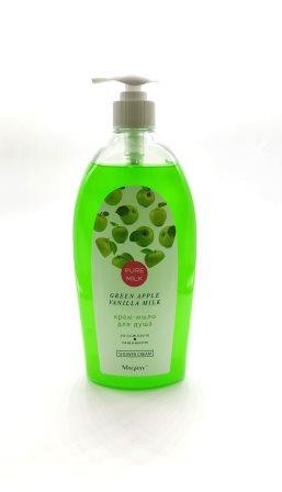 Мыло жидк. PURE MILK 800мл. д/душа Green apple & Vanilla milk