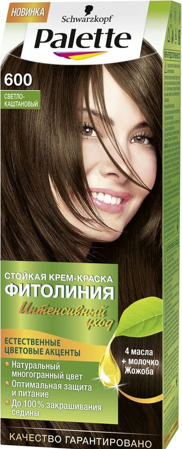 Краска д/волос Палетте Фито 600 Светло-каштановый