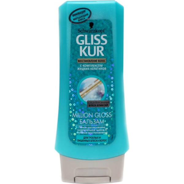 Бальзам Gliss Kur 200мл. Million Gloss