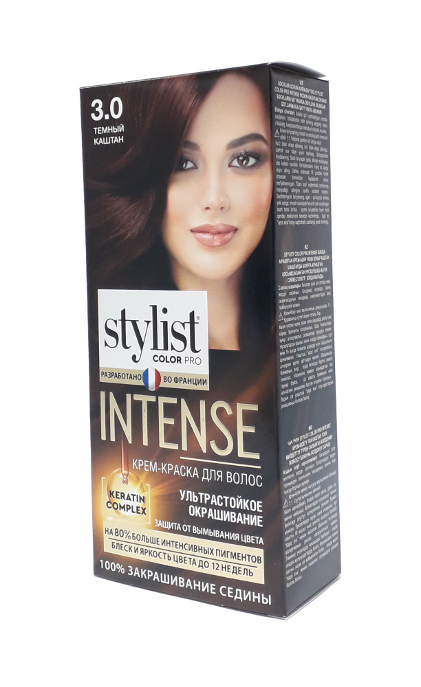 Краска д/волос STYLIST COLOR PRO INTENSE 3.0 Темный каштан (17)