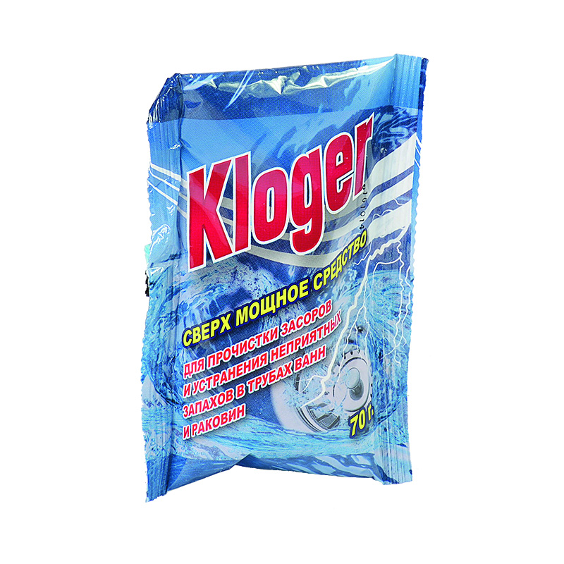 Ср-во Kloger 70г. порошок от засоров