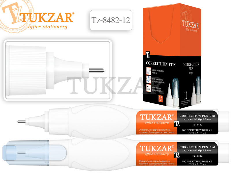 Корр.каранд. Tukzar 7ml мет.нак. (уп.12шт.)