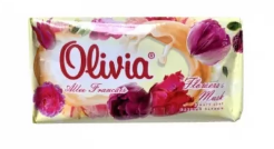 Мыло ALVIERO Olivia Allee Francais 90г. Мальва (уп.6) (72)