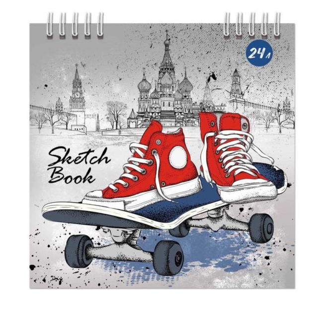 Блокнот А6 24л. ПС Sport спираль (10)