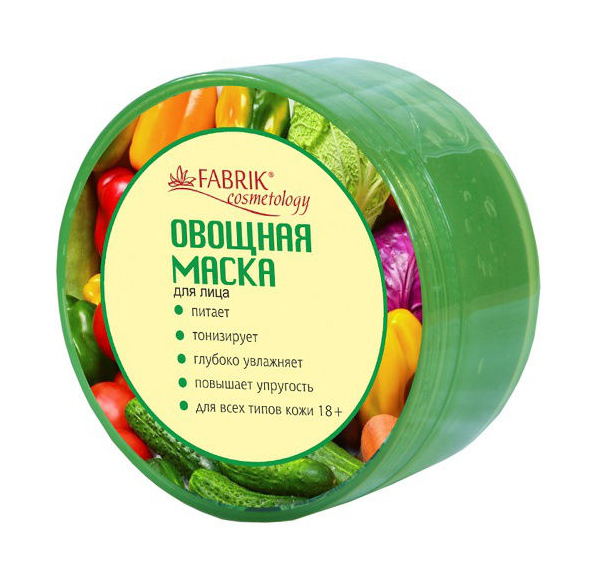Маска д/лица Fabrik cosmetology овощная в банке