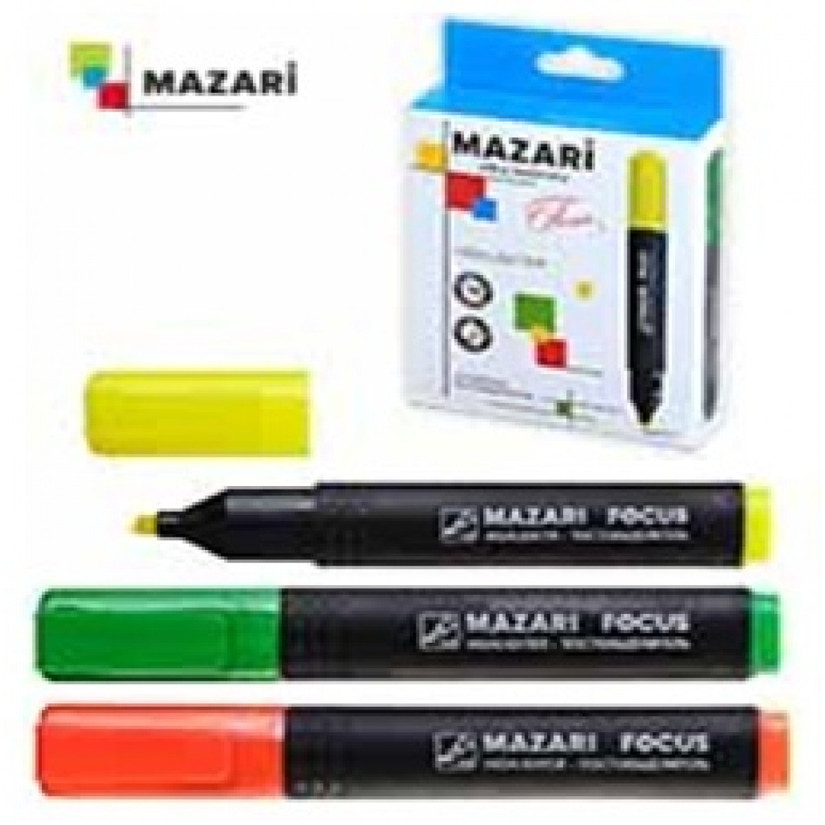 Текстовыделитель Mazari Focus 4мм. розовый (уп.12)