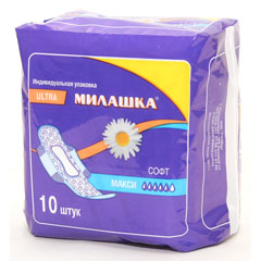 Прокладки МИЛАШКА Ультра Макси софт 10шт.