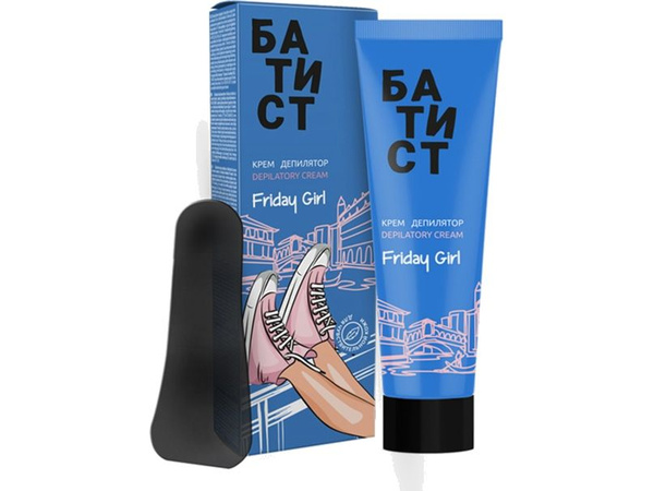 Депилятор-крем Батист 100мл. Friday girl Для чувств. кожи (уп.9)