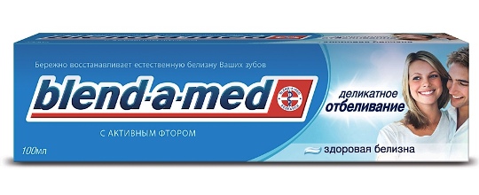 Зубн.паста Blend-a-med 100мл. АнтиКариес Деликатное отбеливание. Св.мята