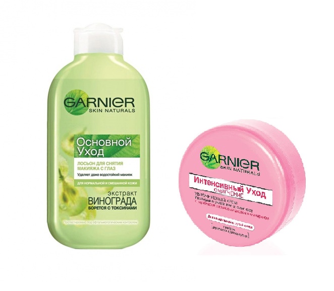 ПН/ЖЕН. GARNIER (Лосьон д/снятия мак. +Крем Уход 50мл.)